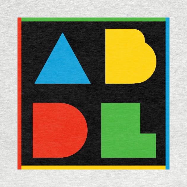 ABDL Logo Color Block - Black by DiaperedFancy